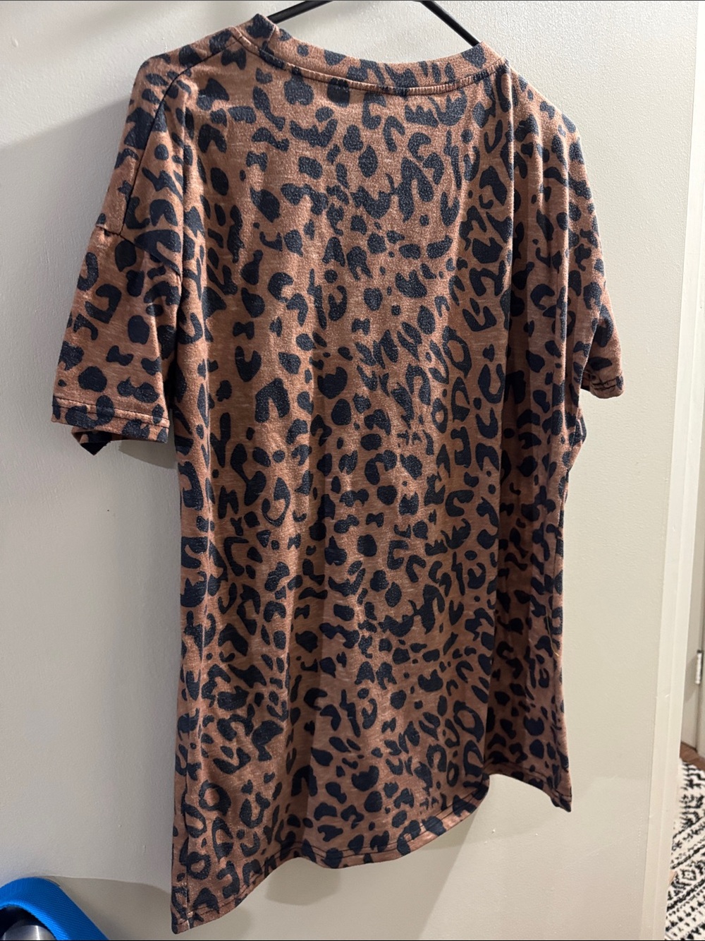 Leopard Print "Cool Mom" Short Sleeve Tee - Brown - Picture 2 of 2